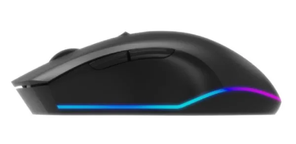 Gembird MUSGW-6BL-02 Gaming bežični miš Punjivi RGB 6 tastera Firebolt 129 mm, Crni