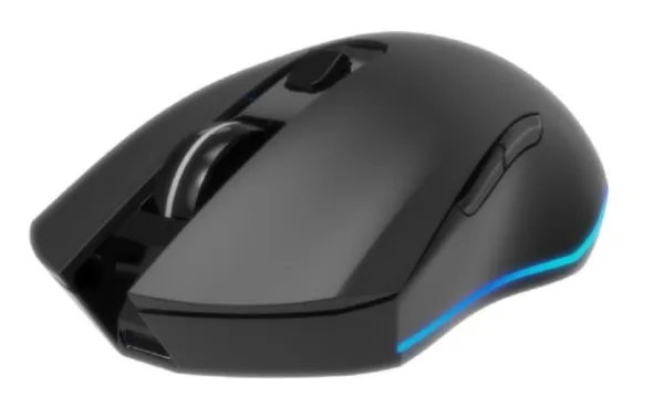 Gembird MUSGW-6BL-02 Gaming bežični miš Punjivi RGB 6 tastera Firebolt 129 mm, Crni