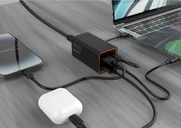 Gembird TA-UC-2A2C-PD65-01-BK Punjač 4-port 65W GaN USB PowerDelivery Brzi, Crni