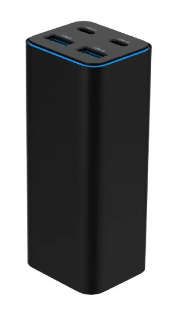 Gembird TA-UC-2A2C-PD100-01-BK Punjač 4-port 100W GaN USB Brzi PowerDelivery, Crni