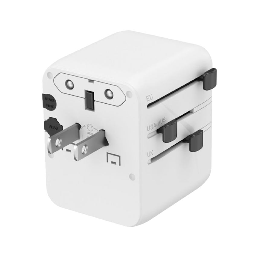 Gembird TPA-1A2C20-01-W univerzalni adapter za napaјanje za sve zemlje USB + Type-C punjač 20W, Beli