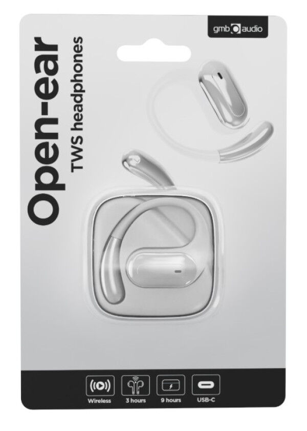 Gembird OWS-01-W Bežične slušalice Bluetooth 5 Open-Ear TWS, Bele