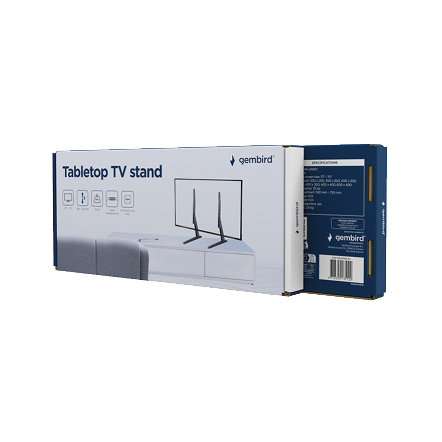 Gembird TVS-D70F-01 TV postolje 37"-70", Crno