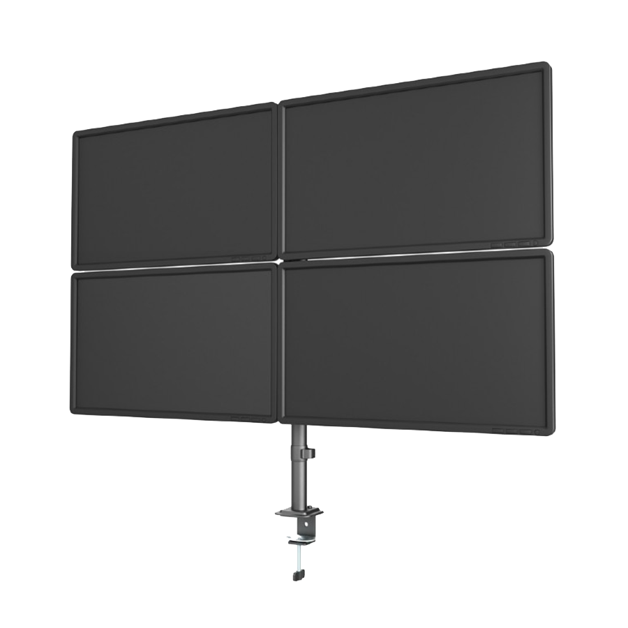 Gembird MA-D4-01 Nosač za četiri monitora Nosač za sto Nagibni Okretni 13"-32" do 10 kg