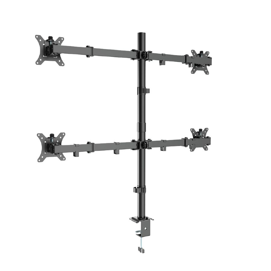 Gembird MA-D4-01 Nosač za četiri monitora Nosač za sto Nagibni Okretni 13"-32" do 10 kg