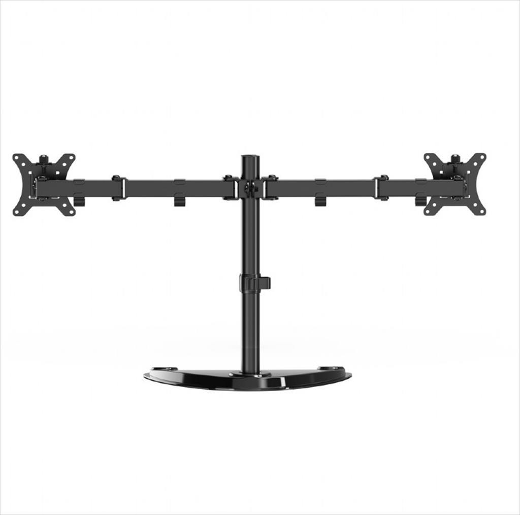 Gembird MS-D2ST-02 nosač za dva monitora 13-32 inča VESA 75/100 nagibni okretni