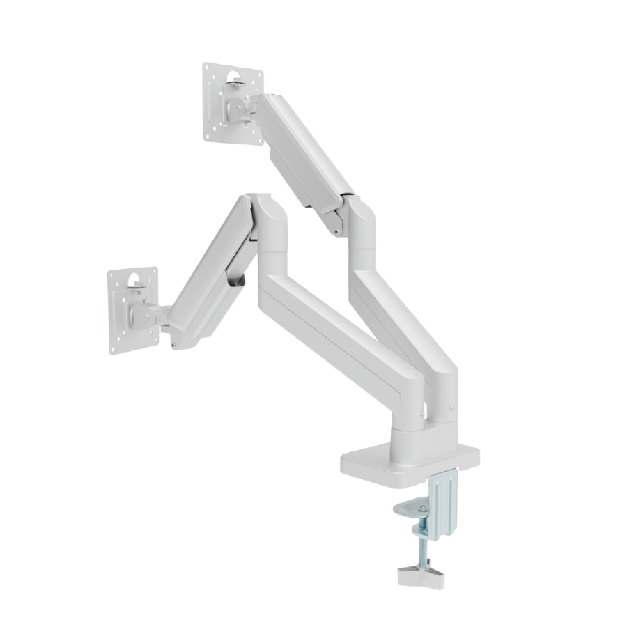 Gembird MA-DA2-06-W Nosač za dva monitora Nosač za sto 17" do 32" do 10 kg, Beli