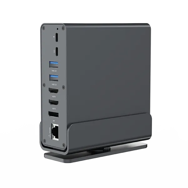 Gembird A-CF-COMBO15-01 USB Type-C 15-u-1 Multi-port adapter USB Hub HDMI DP LAN 3.5mm