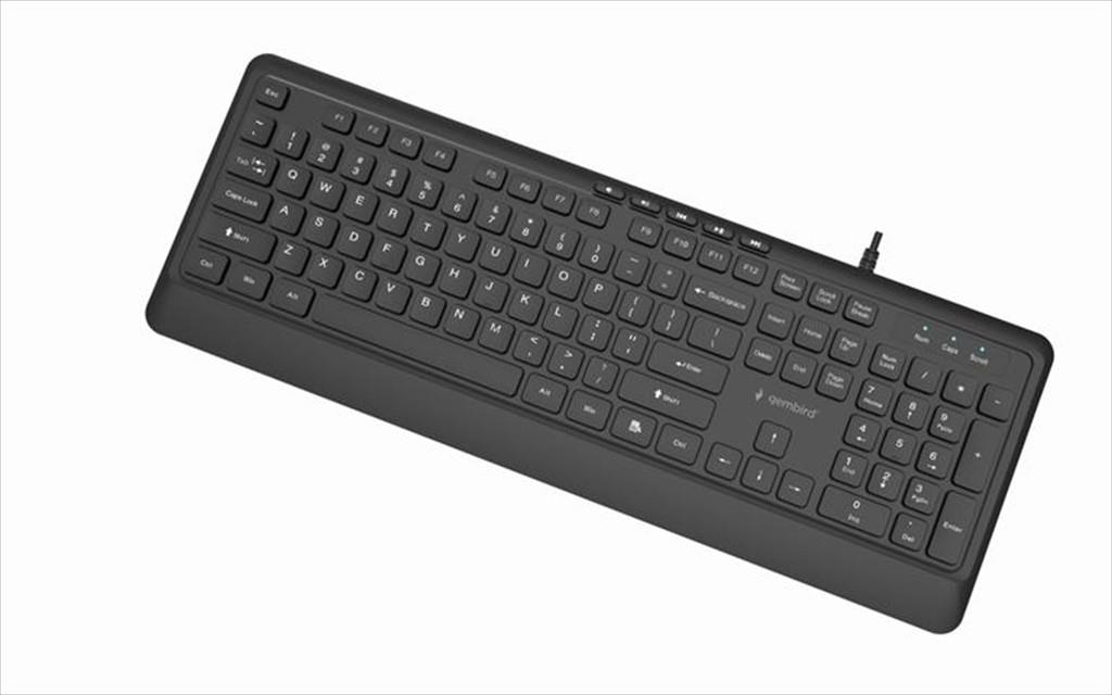 Gembird KB-MCH-05 žičana USB tastatura SLIM KEYS, Crna