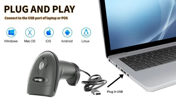 GMB POS-BS3208 Bar-kod skener 2D Hi Performance CMOS USB