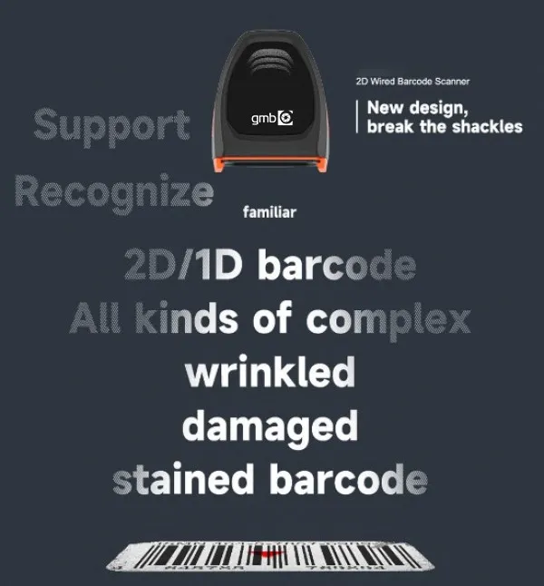 GMB POS-BS4208S Bar-kod skener 2D / OCR CMOS 1 MP USB