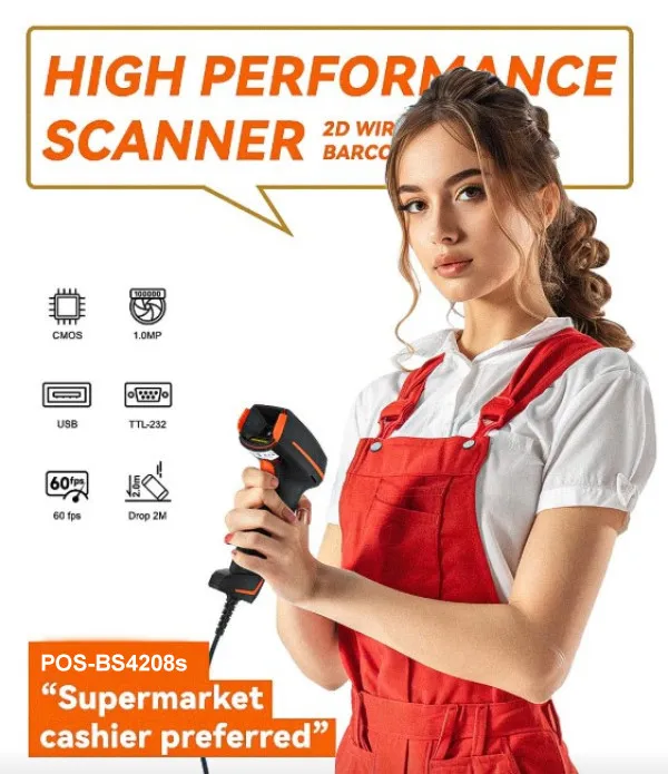 GMB POS-BS4208S Bar-kod skener 2D / OCR CMOS 1 MP USB