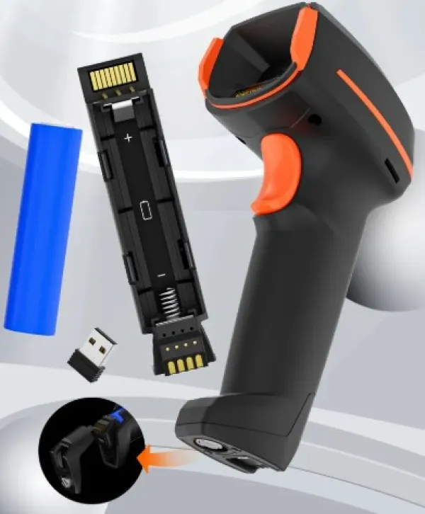 GMB POS-BS4208SRC Bar-kod skener 2D / OCR CMOS 1 MP 2000 mAh Bluetooth / WiFi Postolje