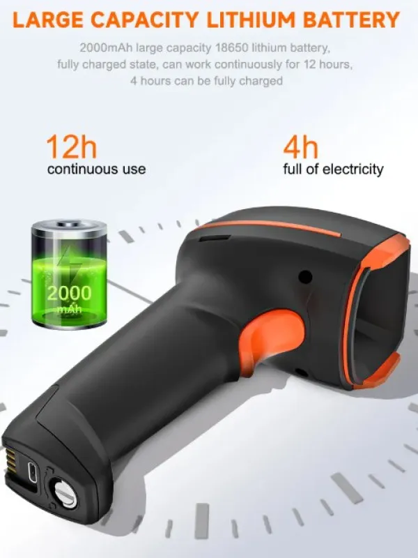 GMB POS-BS4208SRC Bar-kod skener 2D / OCR CMOS 1 MP 2000 mAh Bluetooth / WiFi Postolje