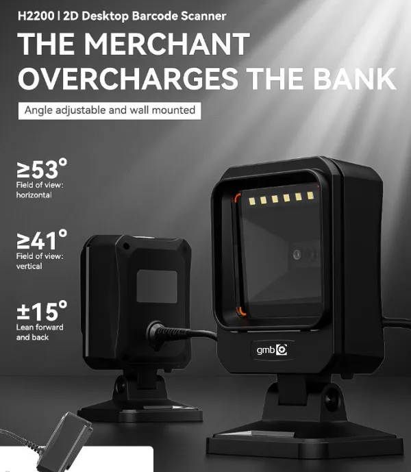 GMB Stoni bar-kod skener POS-BSH2200 2D CMOS USB