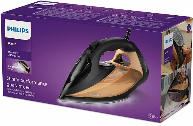 Philips DST7040/80 Pegla na paru 2800 W, Crna