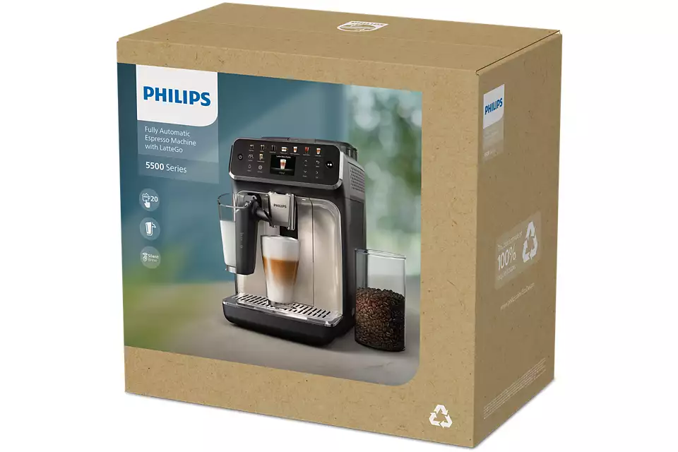 Philips EP5547/90 Automatski aparat za espresso kafu 20 napitaka, Crni