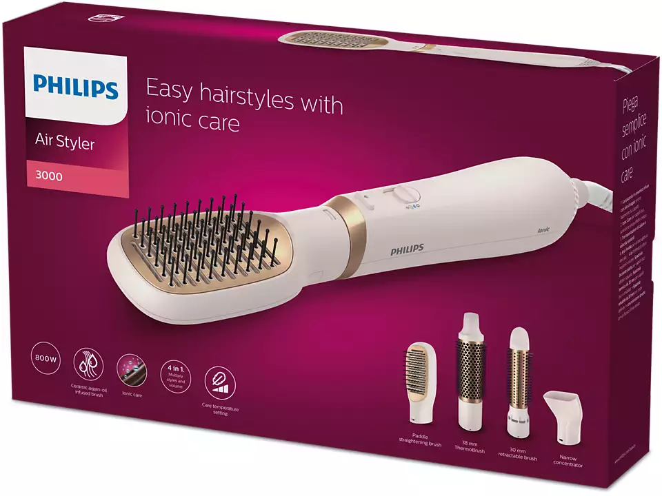 PHILIPS Električna četka za kosu Air styler 3000 BHA310/00 roze