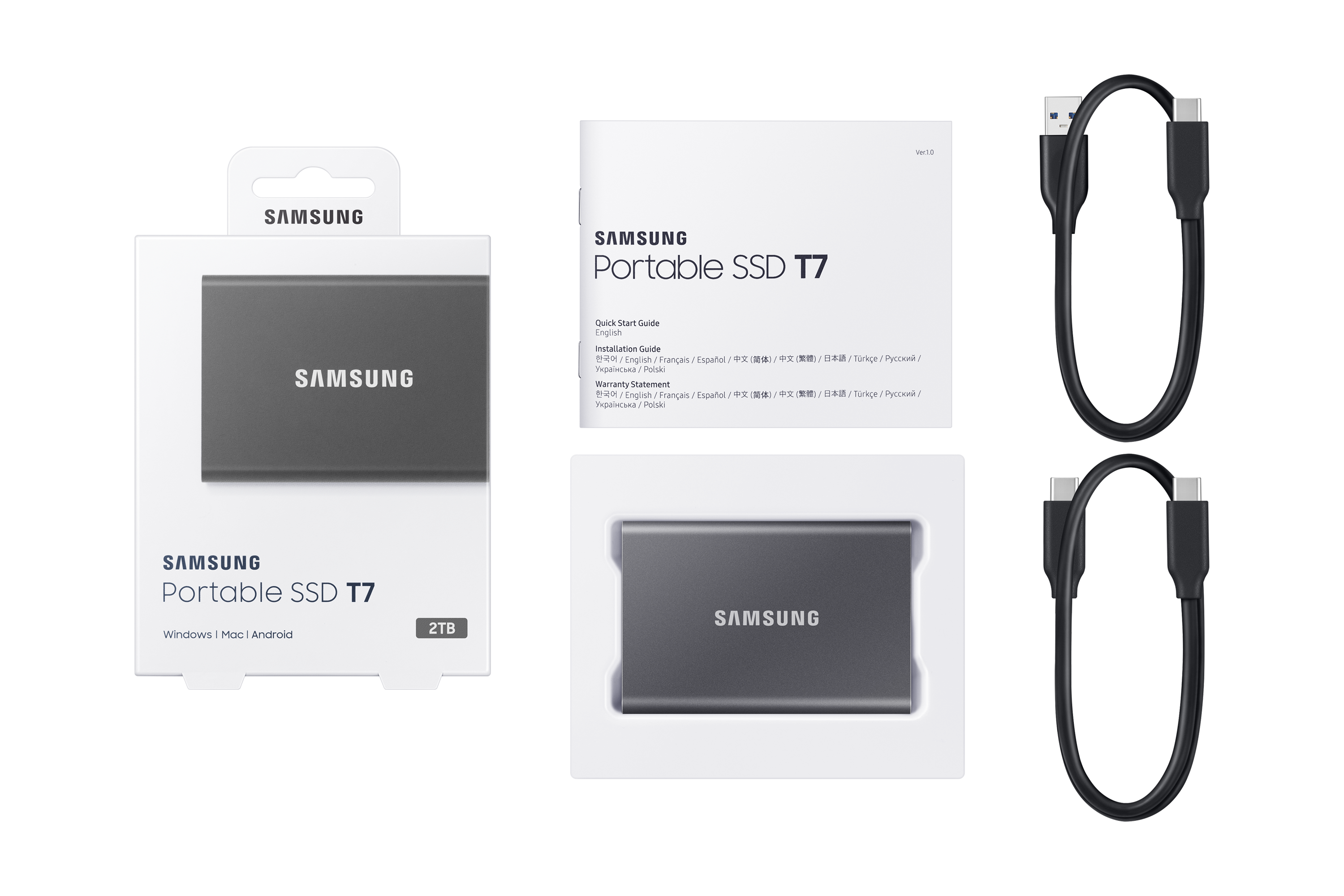 Samsung T7 Portable SSD 2000 GB