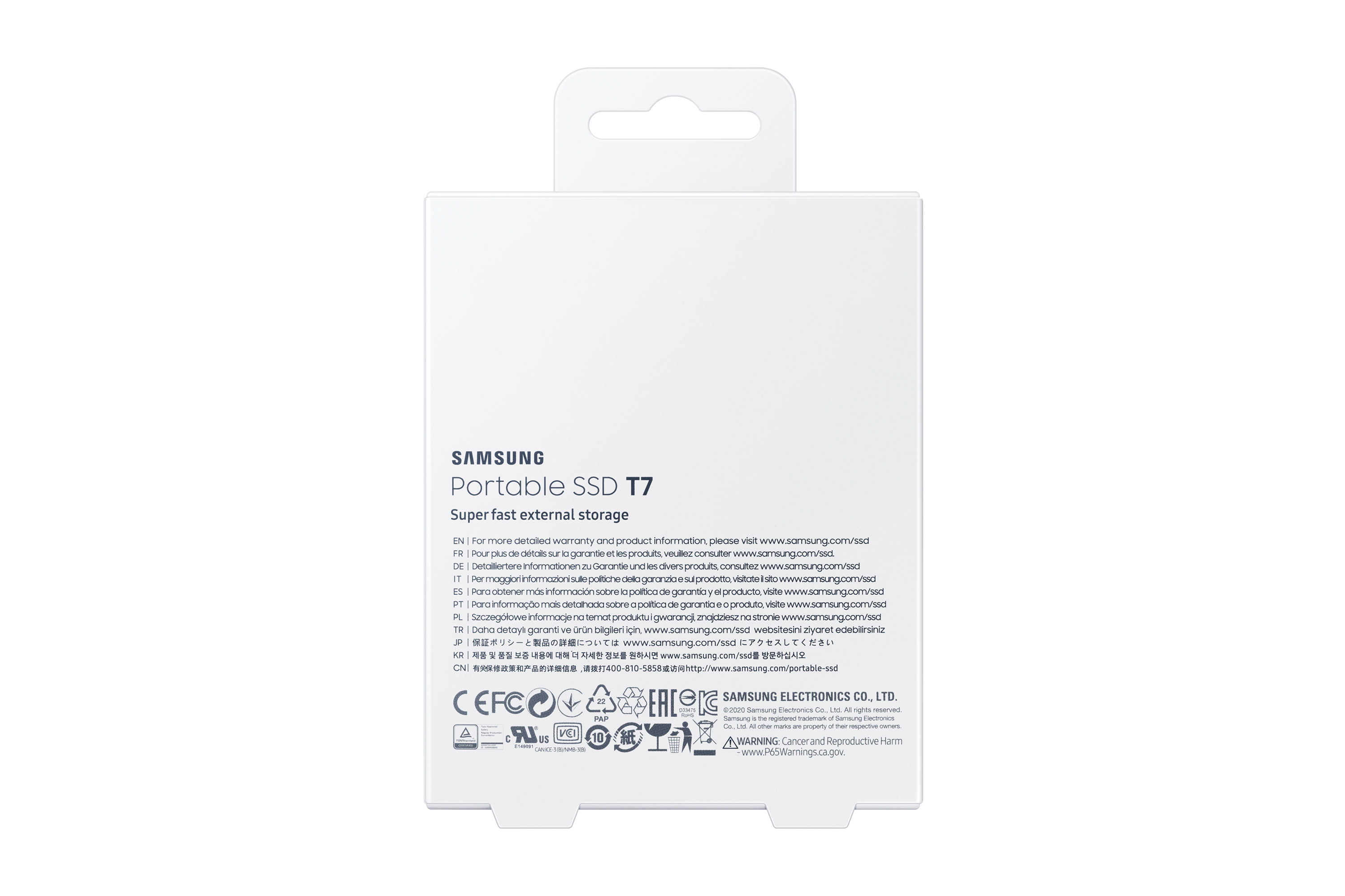 Samsung T7 Portable SSD 2000 GB