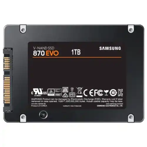 Samsung MZ-77E1T0BW SSD 2.5 SATA III 1TB 870 EVO, Crni
