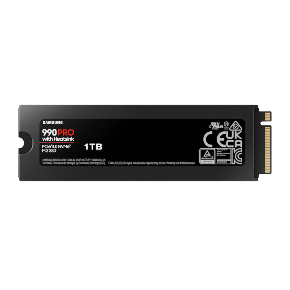 Samsung MZ-V9P1T0CW 990 Pro Series SSD M.2 NVMe Heatsink 1TB