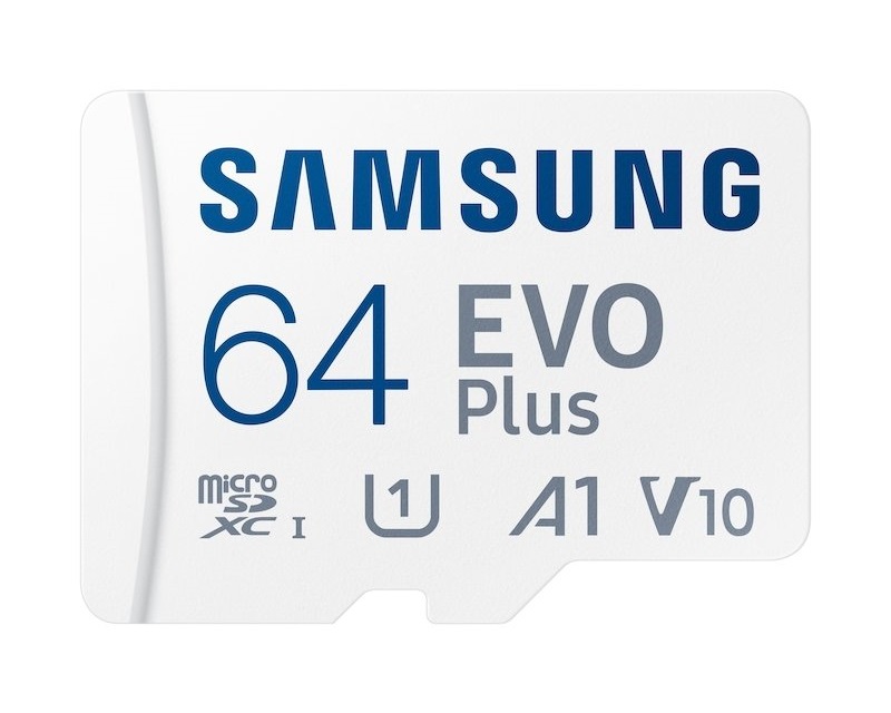 Samsung EVO PLUS MicroSD Card 64GB MB-MC64SA + Adapter