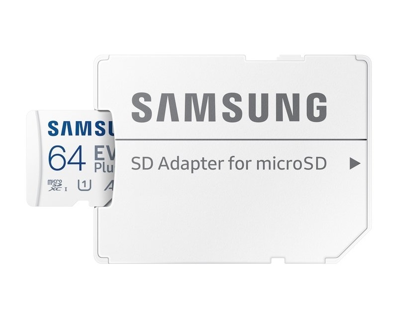 Samsung EVO PLUS MicroSD Card 64GB MB-MC64SA + Adapter