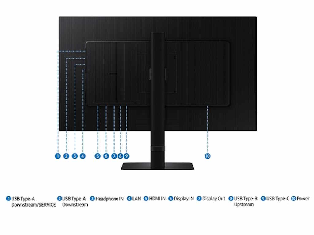 Samsung LS27D600UAUXEN Monitor 27" IPS 2560x1440 100Hz 5msGtG HDMI DP USB LAN, Crni