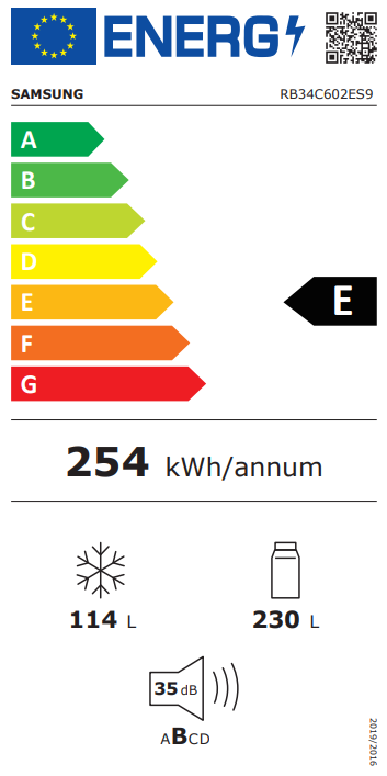 Samsung RB34C602ES9/EK Kombinovani frižider 344l No frost, Sivi