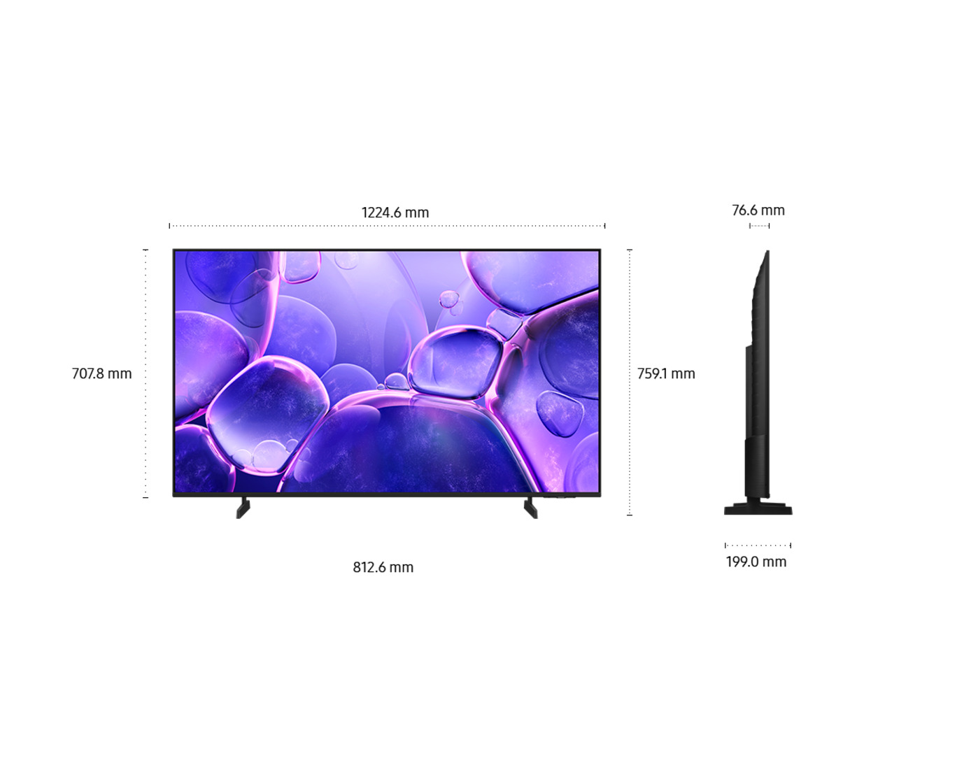 Samsung UE50U8072FUXXH Televizor 50" 4K UHD Tizen Smart TV, Crni