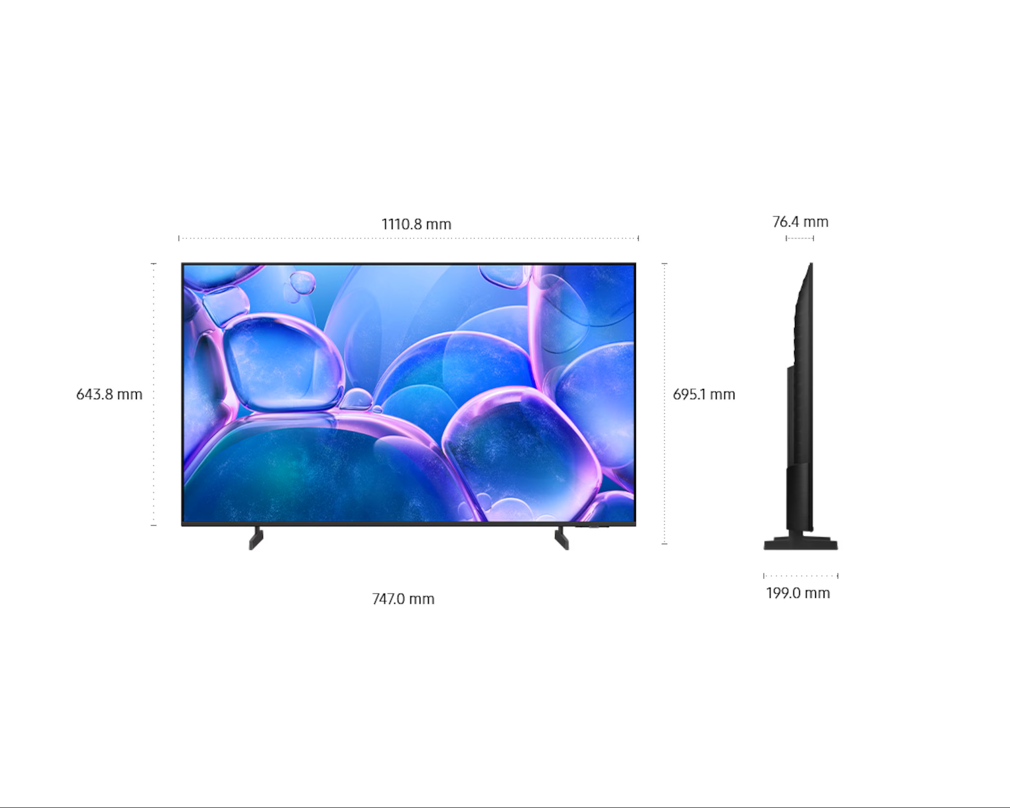 Samsung UE50U7022FKXXH Televizor 50" Crystal 4K UHD Smart TV, Crni