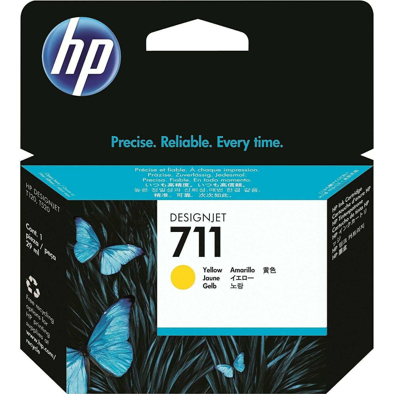 HP 711 Kertridž 29 ml, Žuti