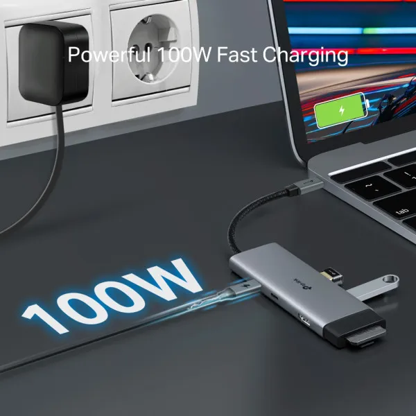 TP-LINK UH7020C Konektor USB-C HDMI/2xUSB 3.0/2xUSB-C/CR/PD 100W