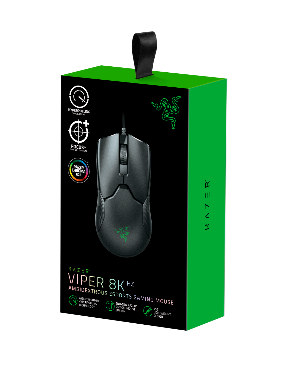 Razer VIPER Miš USB tipa A Optički 8K 20000 DPI