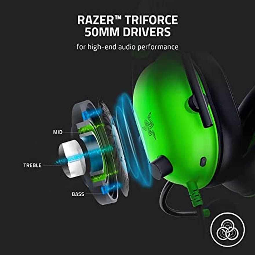 Razer Blackshark V2 X Gejmerske slušalice, Zelena