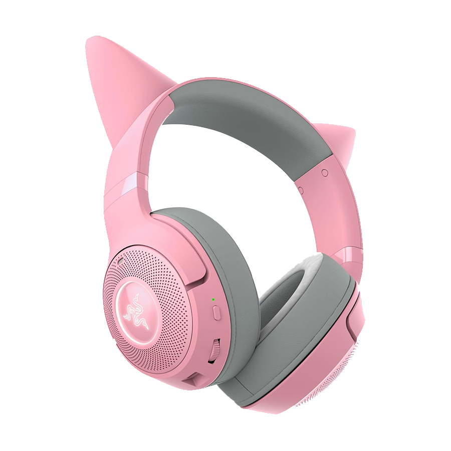 Razer RZ04-04860100-R3M1 Kraken Kitty V2 BT Bežične Bluetooth RGB slušalice Quartz Edition Kitty Ears FRML pakovanje