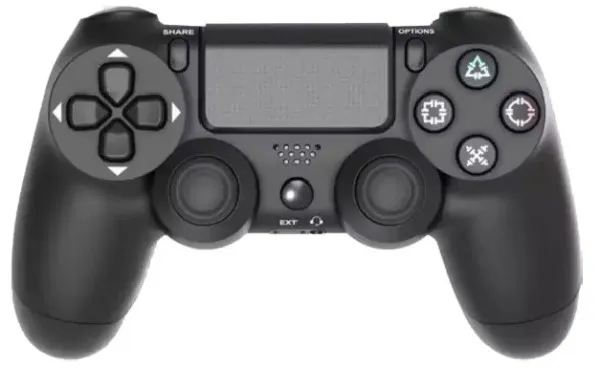 Gembird JPD-Wireless-Thrillershock Džojstik sa dvostrukom vibracijom v2 PC/PS4, Crni