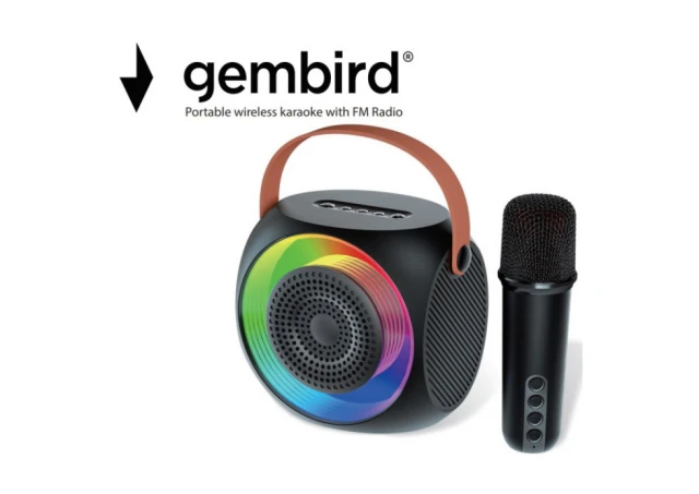 Gembird SPK-L2 Bluetooth Zvučnik RGB 10W 1800mAh microSD AUX + mikrofon 500mAh 1360