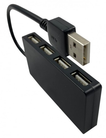 Gembird UHB-U2P4-02 HUB USB2.0 4-port, Crni