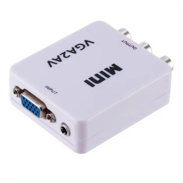 Gembird Konverter VGA u AV Mini, Beli