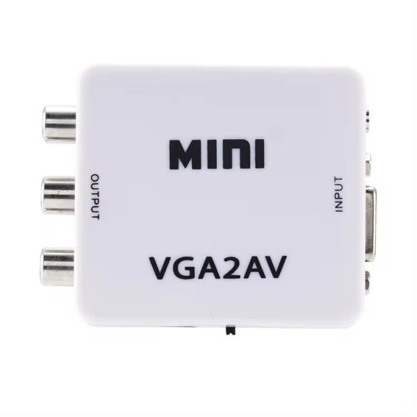 Gembird Konverter VGA u AV Mini, Beli