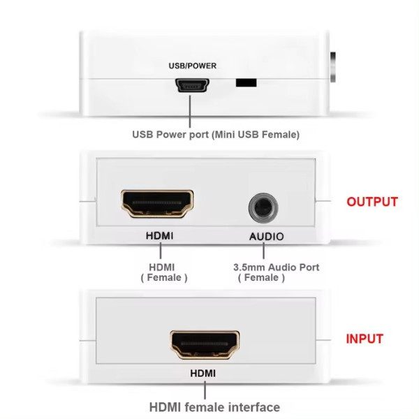 Gembird A-HDMI - HDMI, Mini Audio konverter, Beli