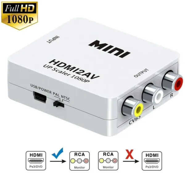Gembird HMDI na AV Adapter Mini