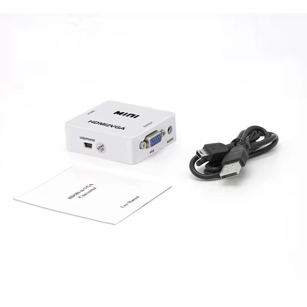 Gembird Video konverter A-HDMI u VGA Mini, Beli