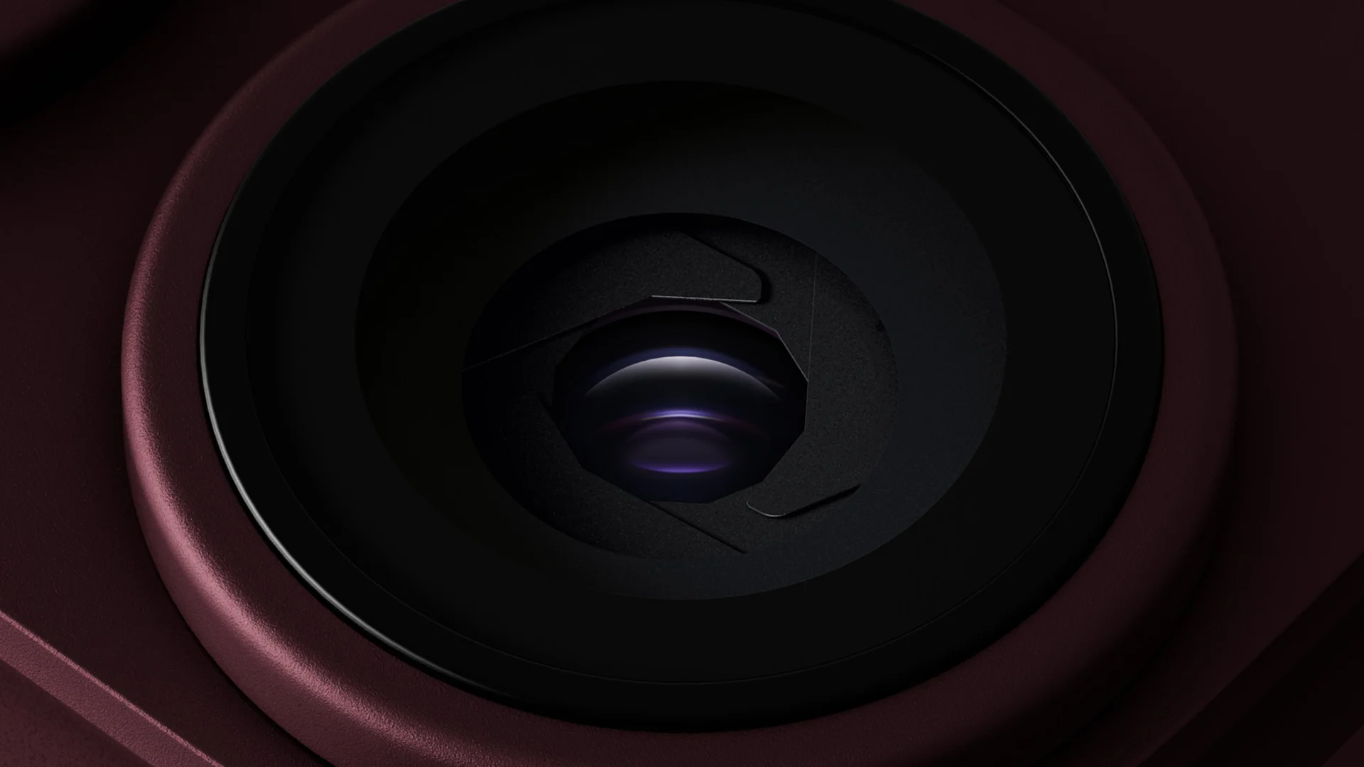 A close-up of the iPhone 18 Pro lens and its variable-aperture mechanism