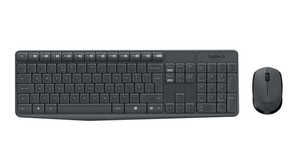 Logitech MK235 Wireless Desktop USB Gray US