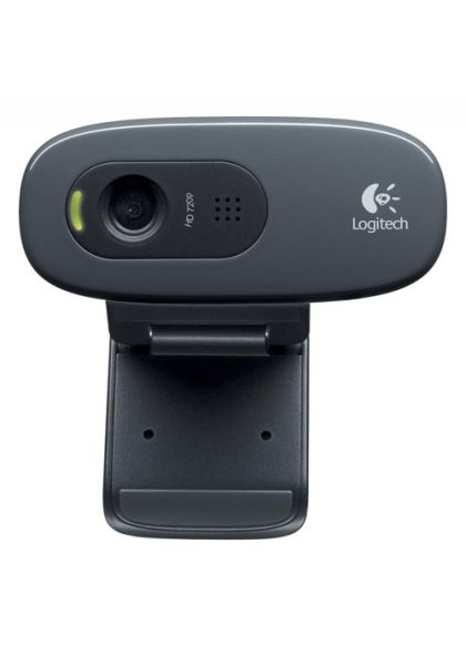 Logitech C270 HD Webcam, Black for Win 10