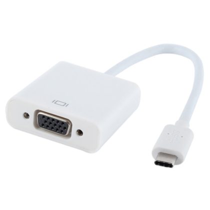 Adapter USB 3.1 Tip C - VGA M/Ž e-Green beli