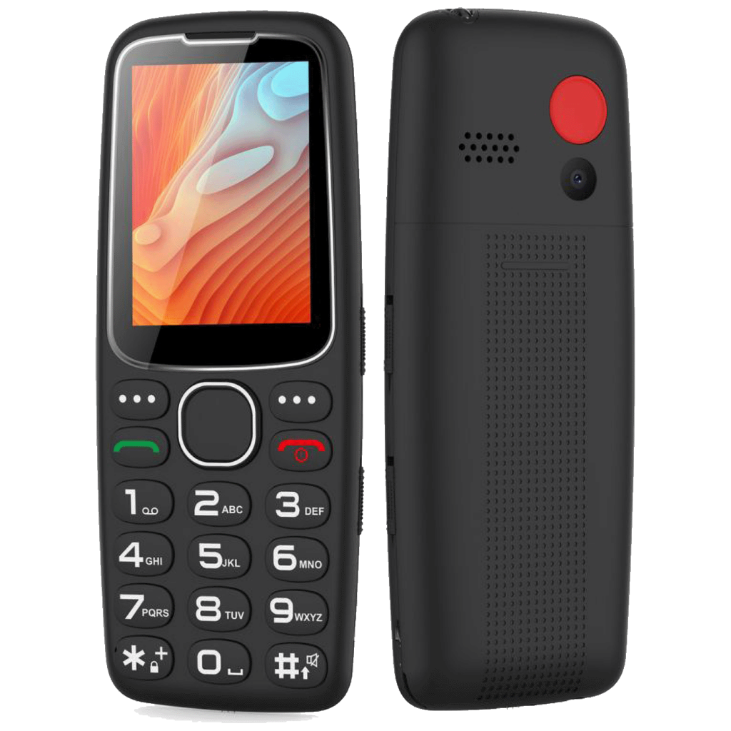 Mobilni telefon Meanit Senior 10 plus crni